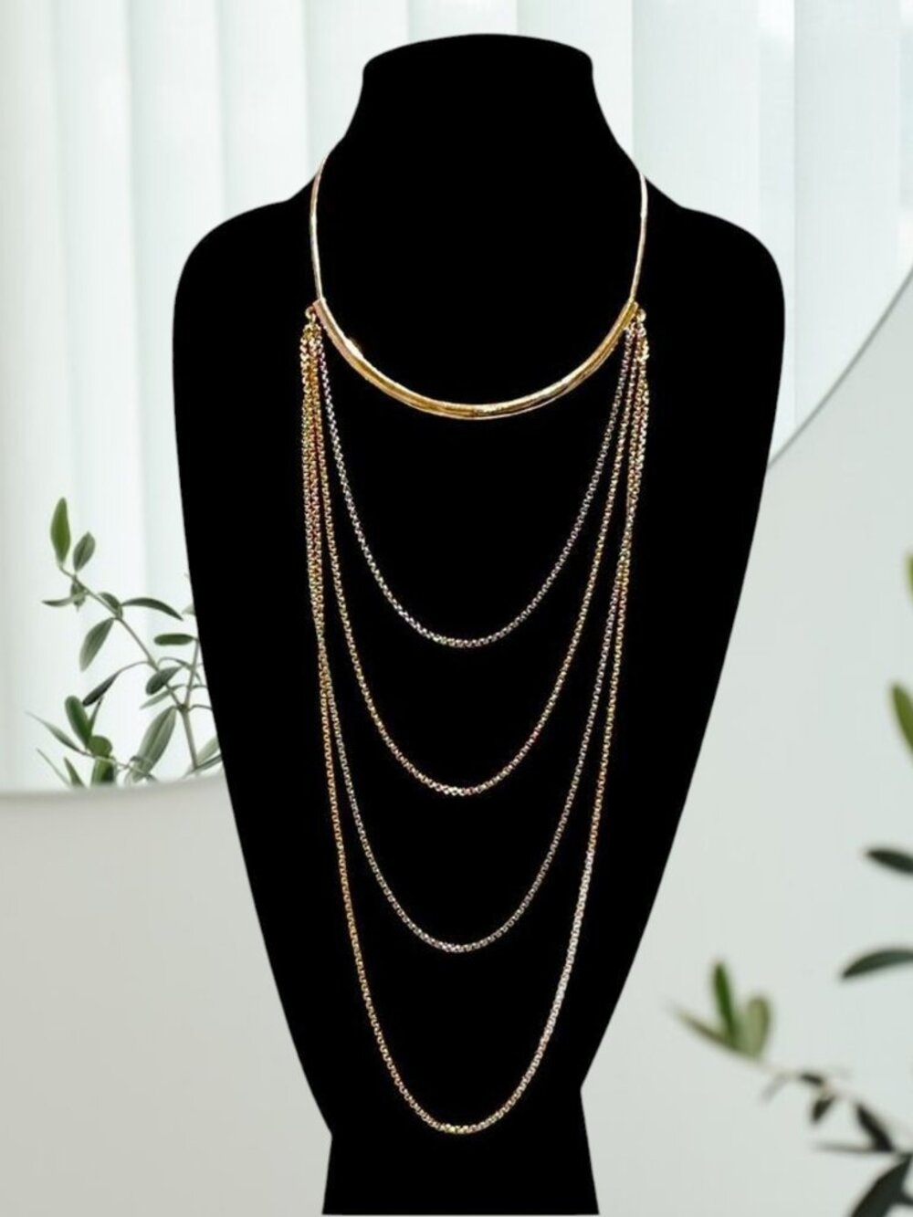 Chico's Vintage Gold & Silver Tone Layered Necklace ✨NWT✨
